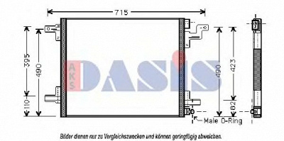 AKS DASIS 122003n -  Конденсатор, кондиционер